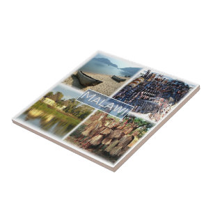 zMW010 MALAWI, Mosaic, Afrika Kakelplatta