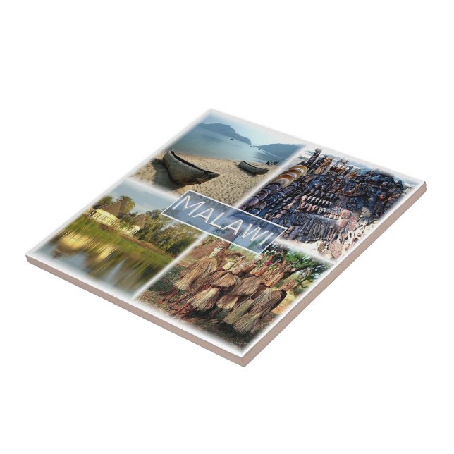 zMW010 MALAWI, Mosaic, Afrika Kakelplatta (Sidan)