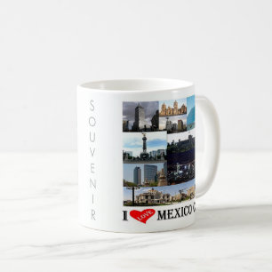 zMX008 mosaik of MEXICO CITY I Kärlek, Kaffemugg