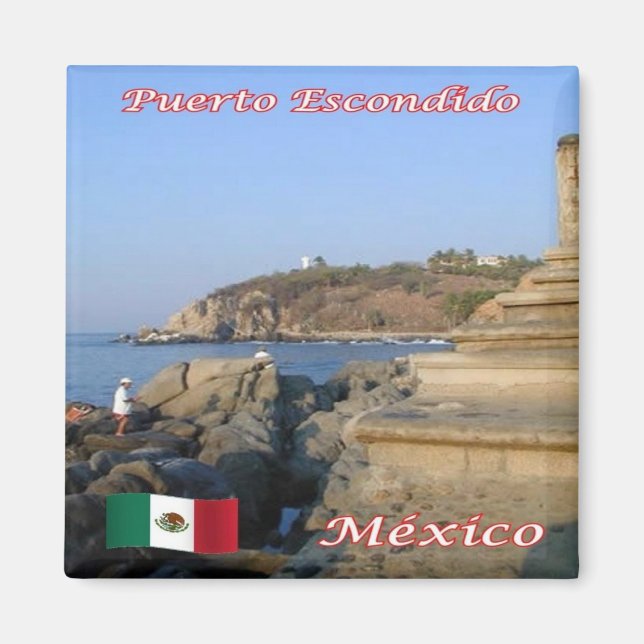 zMX011 MEXICO, Puerto Eskonditiondo, El Faro, Frid Magnet (Framsidan)