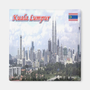 zMY006 panorama KUALA LUMPUR, Malaysia, Fridge Magnet