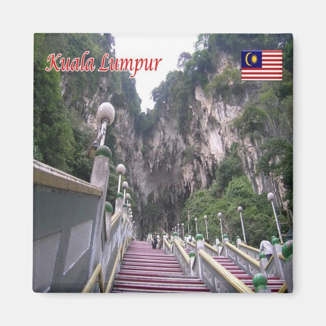 zMY013 BATU CAVES Kuala Lumpur, Malaysia, Fridge Magnet (Framsidan)