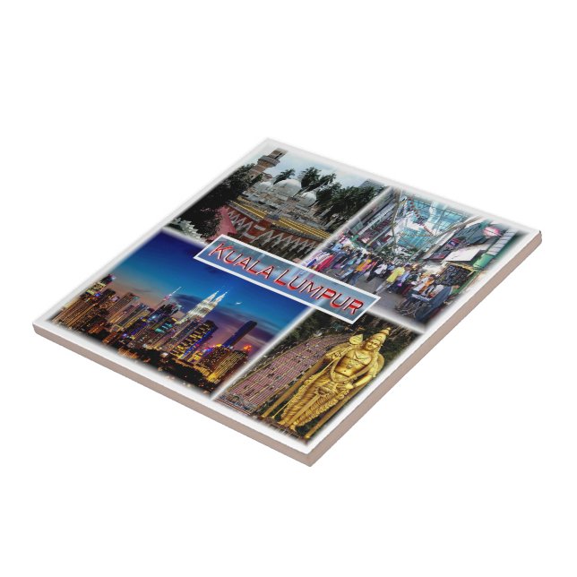 zMY014 Petaling Street KUALA LUMPUR Jamek Mosque, Kakelplatta (Sidan)