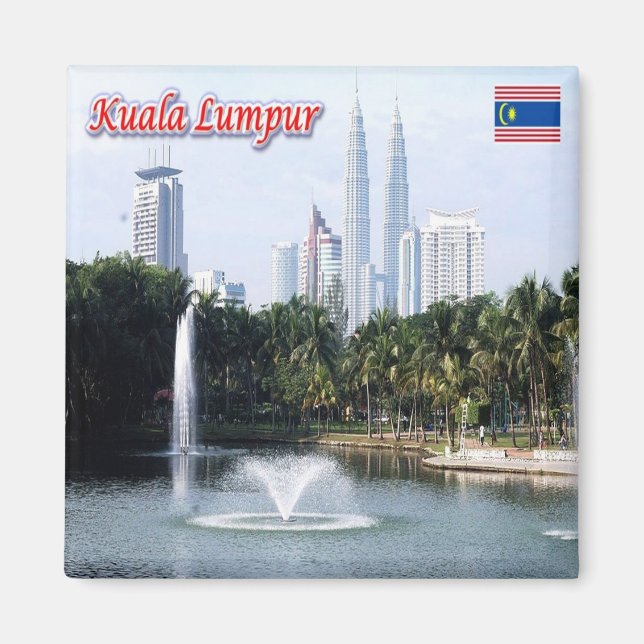 zMY021 panorama KUALA LUMPUR Malaysia Asia, Fridge Magnet (Framsidan)