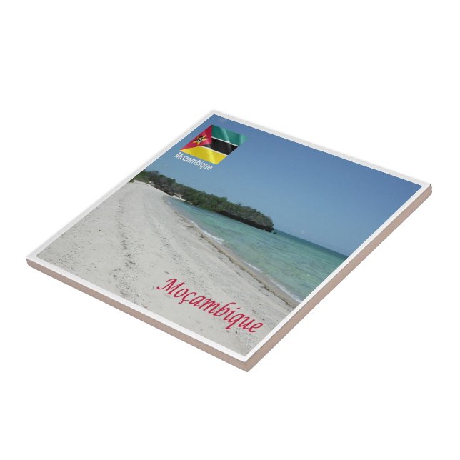 zMZ004 MOZAMBIQUE, Beach, Afrika, Kakelplatta (Sidan)