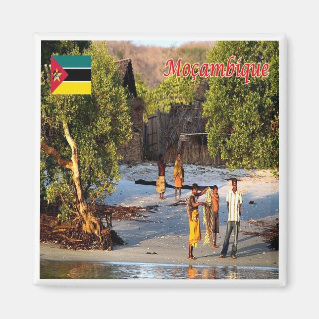 zMZ005 MOZAMBIQUE, Panorama, Afrika, Fridge Magnet (Framsidan)