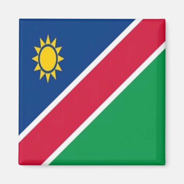 zNA001 NAMIBIA, Flagga, Afrika, Fridge Magnet (Framsidan)