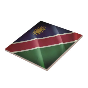 zNA002 NAMIBIA, Flagga, Afrika, Kakelplatta