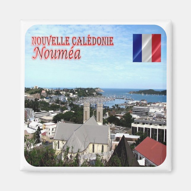 zNC004 NOUMEA, NEW CALEDONIA, Oceania, Fridge Magn Magnet (Framsidan)