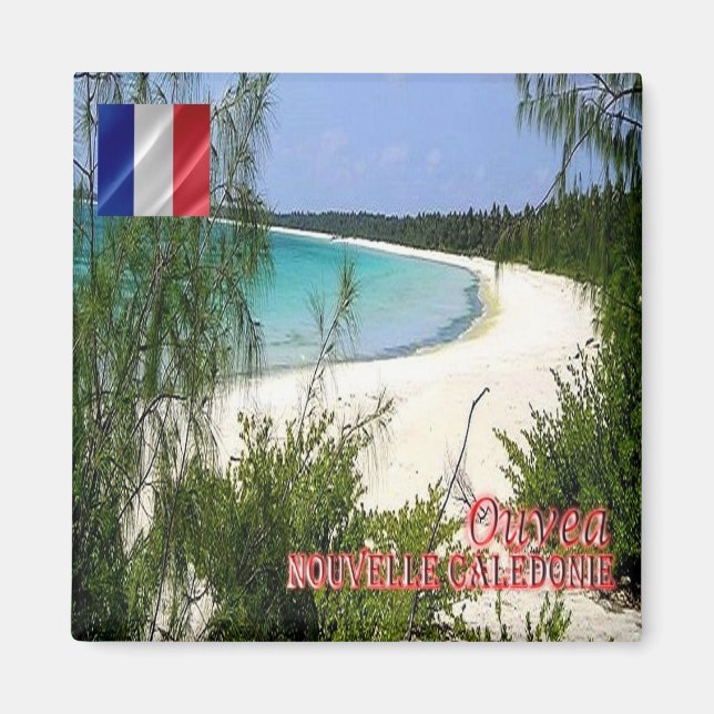 zNC007 OUVEA, NEW CALEDONIA, Oceania, Fridge Magnet (Framsidan)