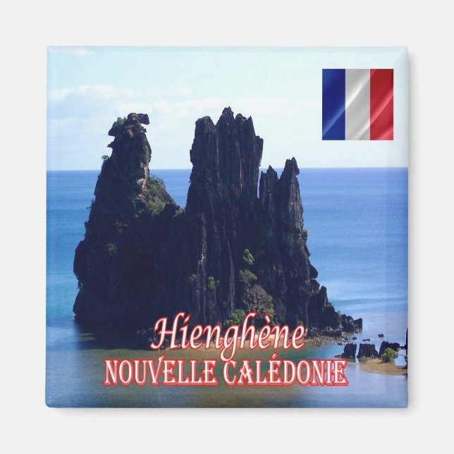 zNC012 HIENGHENE, Nya Kaledonien, Oceanien Fridge Magnet (Framsidan)