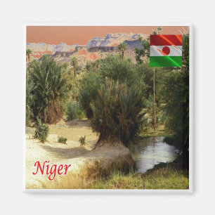 zNE008 NIGER, Oasis Bilma, Afrika, Fridge Magnet