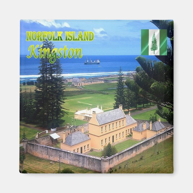 zNF005 KINGSTON, NORFOLK ÖN, Oceanien, Fridge Magnet (Framsidan)