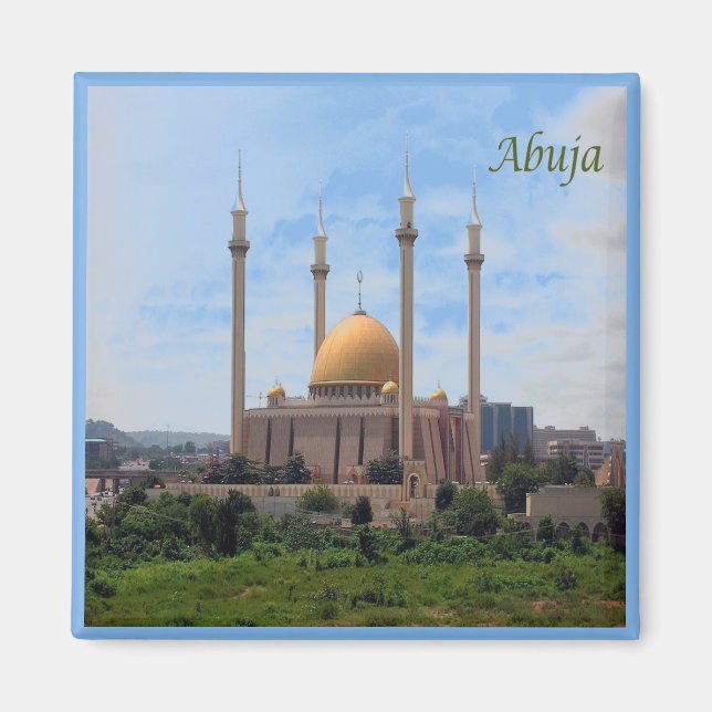 zNG003 ABUJA, Nigeria, Afrika, Fridge Magnet (Framsidan)
