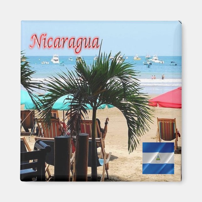 zNI008 NICARAGUA, San Juan del Sur, Amerika, Fridg Magnet (Framsidan)