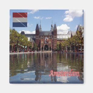 zNL015 RIJKSMUSEUM Amsterdam, Nederländerna, Fridg Magnet