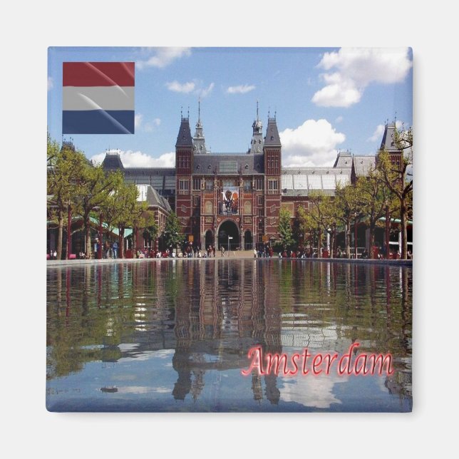 zNL015 RIJKSMUSEUM Amsterdam, Nederländerna, Fridg Magnet (Framsidan)