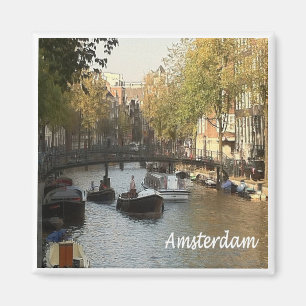zNL017 AMSTERDAM navigeringsbar kanal, Fridge Magn Magnet