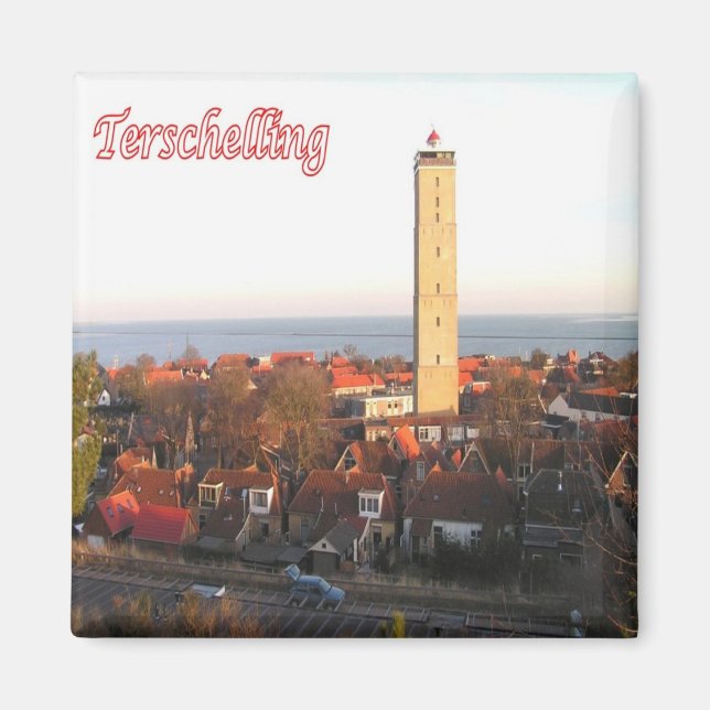 zNL019 TERSCHELLING Nederländska Frisiska öarna, F Magnet (Framsidan)
