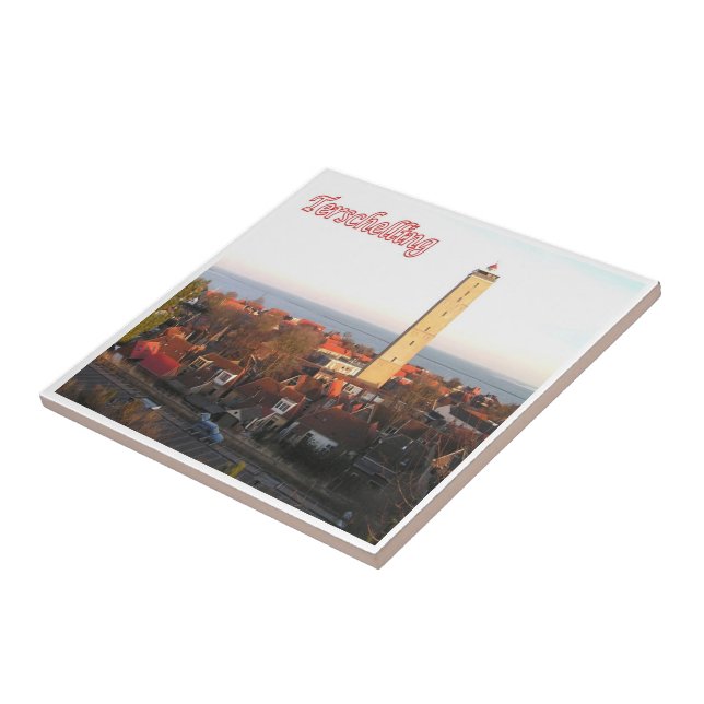 zNL019 TERSCHELLING Nederländska Frisiska öarna Kakelplatta (Sidan)