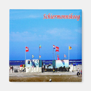 zNL022 stranden SCHIERMONNIKOOG, Frisiska öarna Magnet