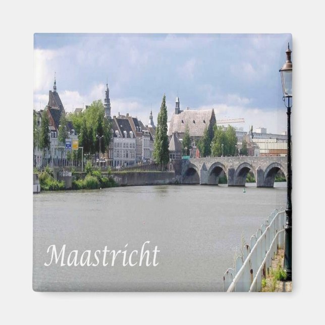 zNL027 MAASTRICHT Meuse River MASS, Europa, Fridge Magnet (Framsidan)