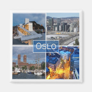 zNO011 OSLO, Norge, Europa, Frankrike Magnet