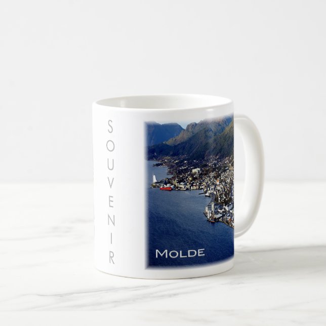 zNO012 MOLDE, Norge, Europa Kaffemugg (Framsida höger)