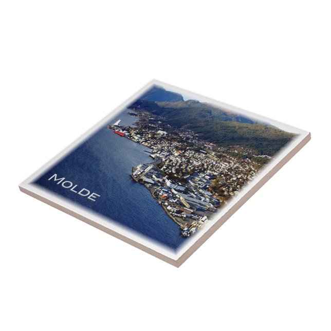 zNO012 MOLDE, Norge, Europa Kakelplatta (Sidan)