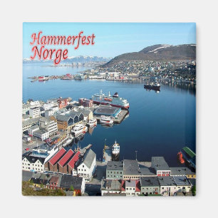 zNO016 HAMMERFEST, Norge, Europa, Fridge Magnet