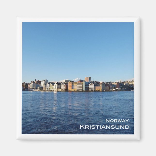 zNO025 KRISTIANSUND, Norge, Europa, Fridge Magnet (Framsidan)