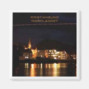 zNO034 KRISTIANSUND NORDLANDET, Norge, Fridge Magnet
