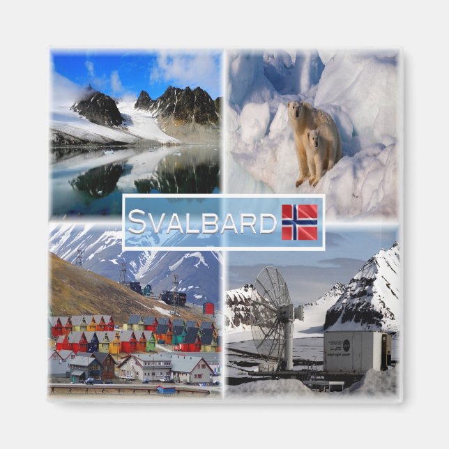 zNO041 SVALBARD, Norge, Europa, Fridge Magnet (Framsidan)