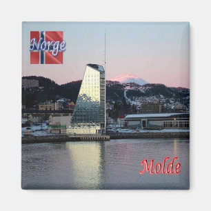 zNO046 MOLDE panorama, Norge, Europa, Frankrike Magnet