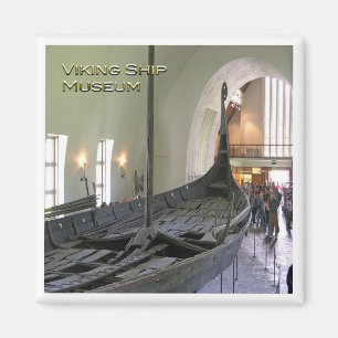 zNO080 VIKING FRAKT MUSEUM Norge, Fridge Magnet