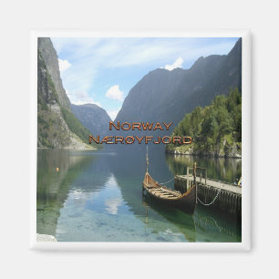 zNO092 NAERØYFJORD, Norge, Europa, Fridge Magnet