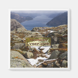 zNO094 LYSEFJORDEN LYSEFJORD från Preikestolen, Magnet