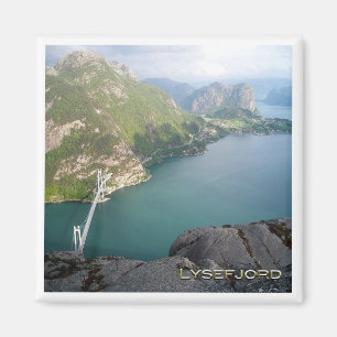 zNO097 LYSEFJORDEN LYSEFJORD bro, Norge, Magnet