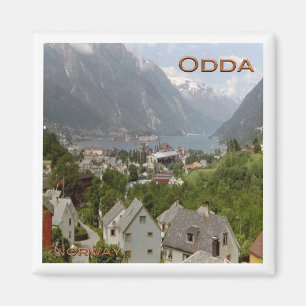 zNO113 HARDANGERFJORD ODDA, Norge, Fridge Magnet