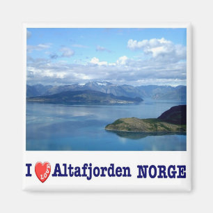 zNO126 ALTAFJORDEN, Norge, Europa, Frankrike Magnet