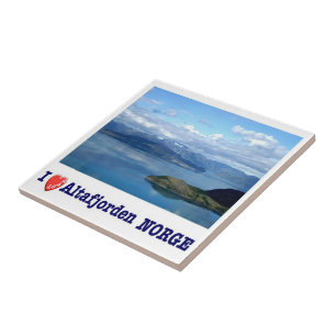 zNO126 ALTAFJORDEN, Norge, Europa Kakelplatta