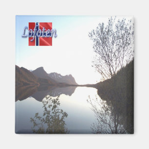 zNO137 Lofoten panorama, Norge, Fridge Magnet