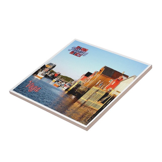 zNO143 VEGA, Norge Kakelplatta (Sidan)