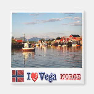 zNO147 VEGA "ILove", Norge, Europa, Fridge Magnet