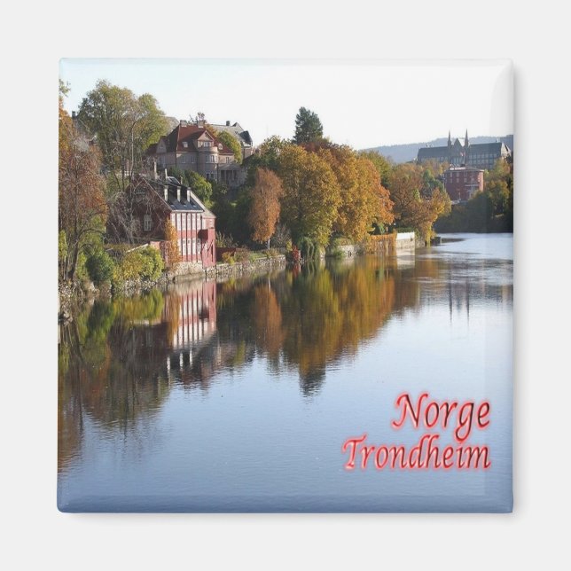 zNO150 TRONDHEIM, Norge, Europa, Fridge Magnet (Framsidan)