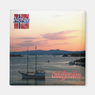 zNO156 OSLOFJORDEN, Norge, Europa, Frankrike Magnet