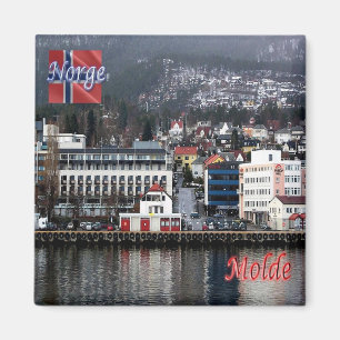 zNO172 MOLDE, Norge, Europa, Frankrike Magnet