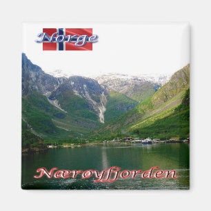 zNO176 NAERØYFJORDEN, Norge, Europa, Fridge Magnet