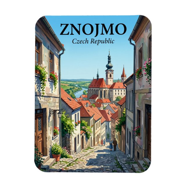 Znojmo Tjeckien Magnet (Vertikal)