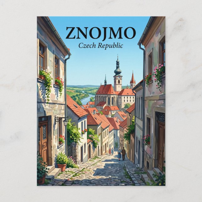 Znojmo Tjeckien Vykort (Framsida)